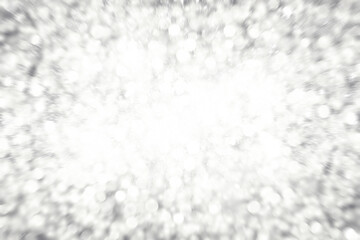 white snow blur abstract background. Bokeh Christmas blurred beautiful shiny Christmas lights
