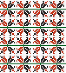 Vector template for embroidery with mesh, Ukrainian ornament, border. Frame pattern of the Slavic peoples. Cross embroidery.