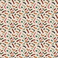 Fototapeta na wymiar contemporary abstract geometric shapes mix color, carpet, seamless pattern design design for, print, textile design, fashion, fabric, curtain, pillow, scarf, borders , book cover, wallpaper background