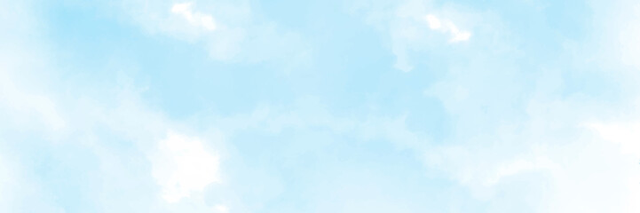 Fototapeta na wymiar clouds in the blue sky in panorama view