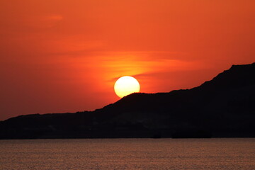 夕日の赤