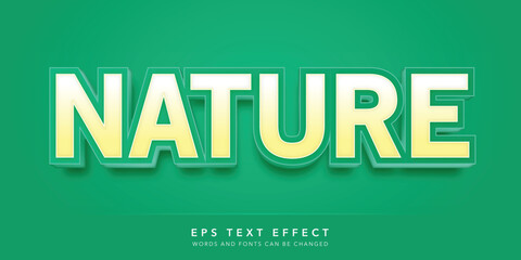 nature 3d editable text effect