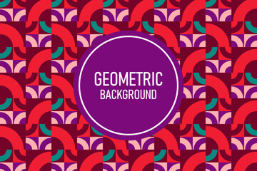 Flat geometric background
