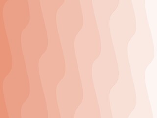 Coral monochrome abstract wallpaper. Wavy abstract background. Coral to white gradient abstract print.