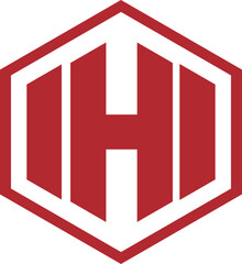 letter h hexagon barbell fitnes Icon Logo Design Element sign vector illustration creative design symbol