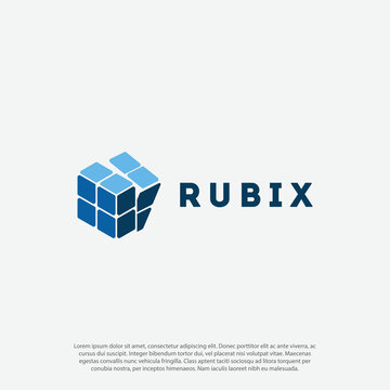 Rubic Cube toy Logo vector