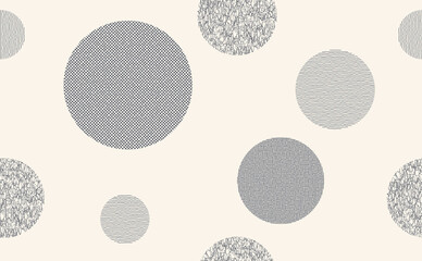 Geometry circle fabric lines seamless pattern background