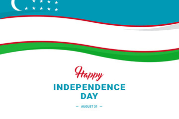 Uzbekistan Independence Day. Vector Illustration. The illustration is suitable for banners, flyers, stickers, cards, etc.