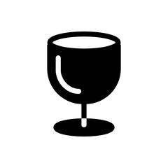 glass cup icon vector illustration logo template for many purpose. Isolated on white background.