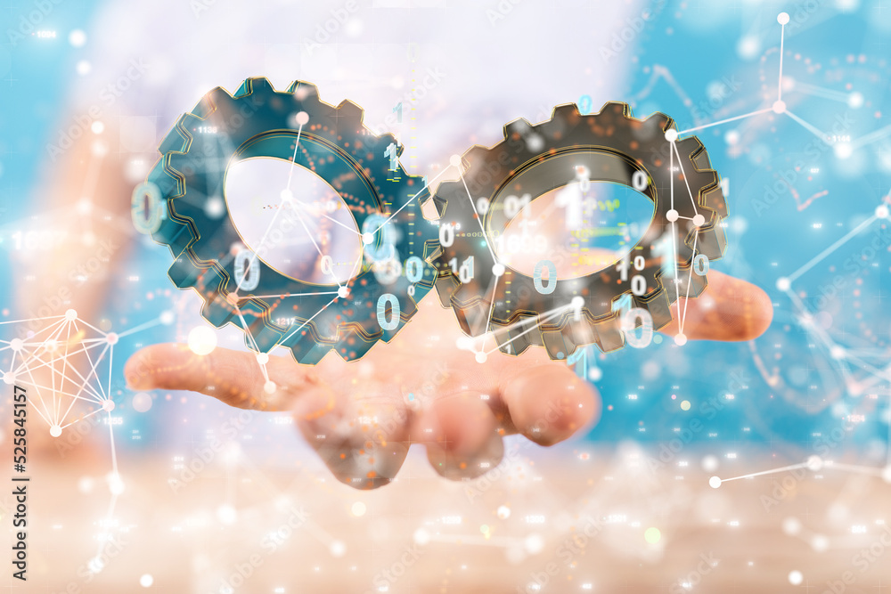 Poster engineering and design image gears