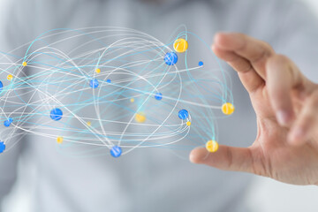 conference Digital Network and data concept 3d