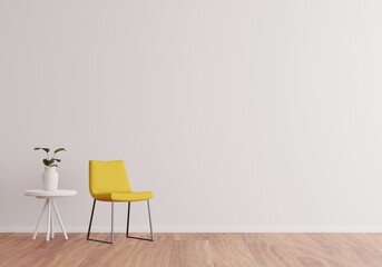Minimalist modern living room interior background, living room in Scandinavian style, empty wall mockup, 3d rendering