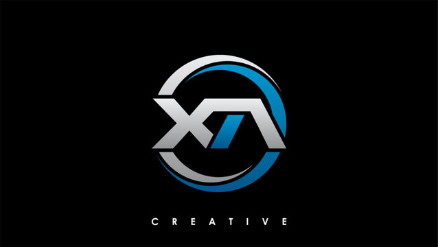 XA Letter Initial Logo Design Template Vector Illustration