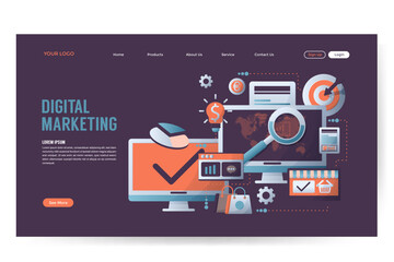 Digital marketing landing page