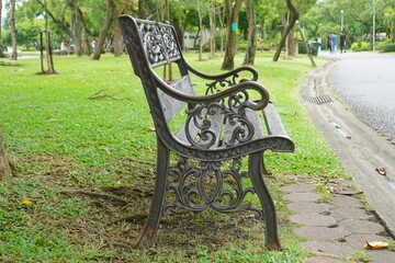 old bench in the park