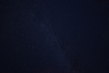 The night starry sky away from the light of the city. Observation of planets and constellations