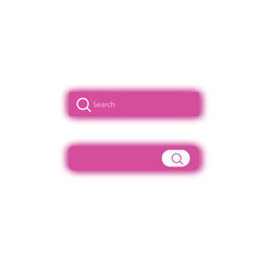 Fototapeta premium neumorphic purple search icon buttons
