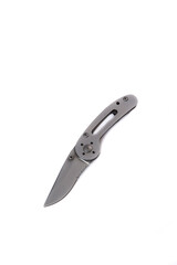 folding pocket knife on white background