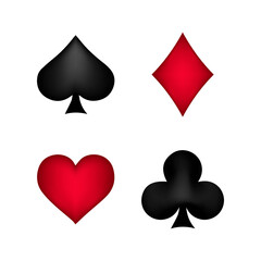 Casino vector suits. Hearts, Diamonds, Clubs, Spades
