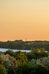 sunrise over the river