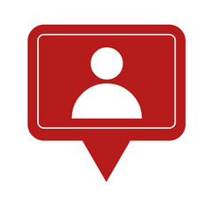 person icon in red bubble png