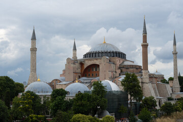 Fototapeta na wymiar Hagia Sophia Mosque in Istanbul, Turkey -