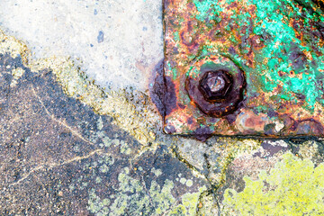 Close Up of Metal Texture Urban Decay Background