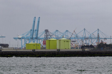 LNG Tanks in the harbor