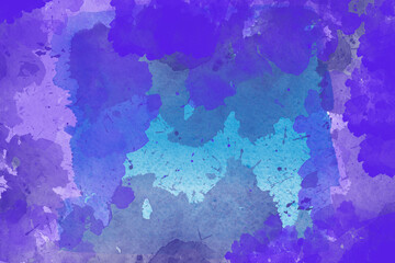 Fototapeta na wymiar blue watercolor background shades abstract illustrations