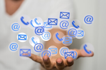 mail communication support contact concept service