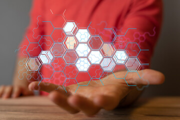 Technology background. Big data concept