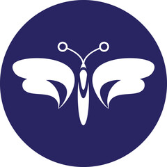 Butterfly blue logo