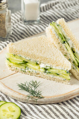 Healthy Homemade English Cucumber Sandwiches