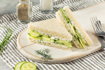 Healthy Homemade English Cucumber Sandwiches