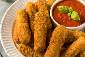 Homemade Deep Fried Mozzarella Sticks