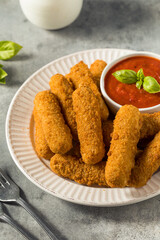 Homemade Deep Fried Mozzarella Sticks