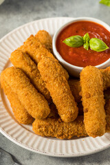 Homemade Deep Fried Mozzarella Sticks
