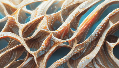 3D render abstract ocean background design