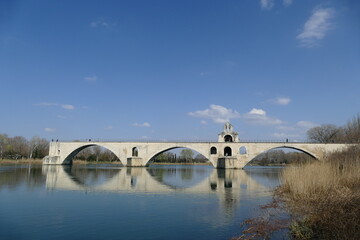 Pont Saint-Benezet on the Rhone River in Avignon