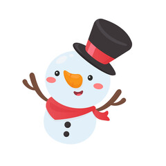 Santa elf Snowman and kids characters wearing winter masks and masks for Christmas.