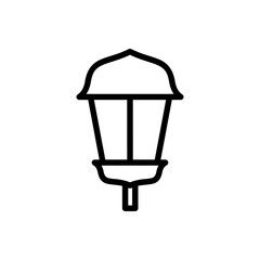 garden lamp icon vector illustration logo template for many purpose. Isolated on white background.