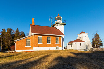 Fototapeta na wymiar Lighthouse in Door County, Wisconsin