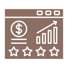 Ratings Multicolor Glyph Icon