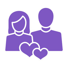 Relationship Multicolor Glyph Icon