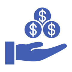 Commission Multicolor Glyph Icon