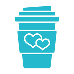 Coffee Multicolor Glyph Icon