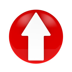 Up arrow sign 3d render