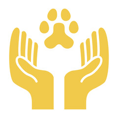 Animal Care Multicolor Glyph Icon