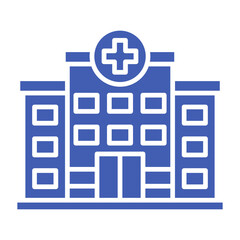 Obraz premium Hospital Multicolor Glyph Icon