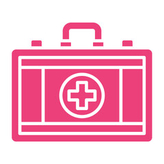 Obraz premium First Aid Kit Multicolor Glyph Icon